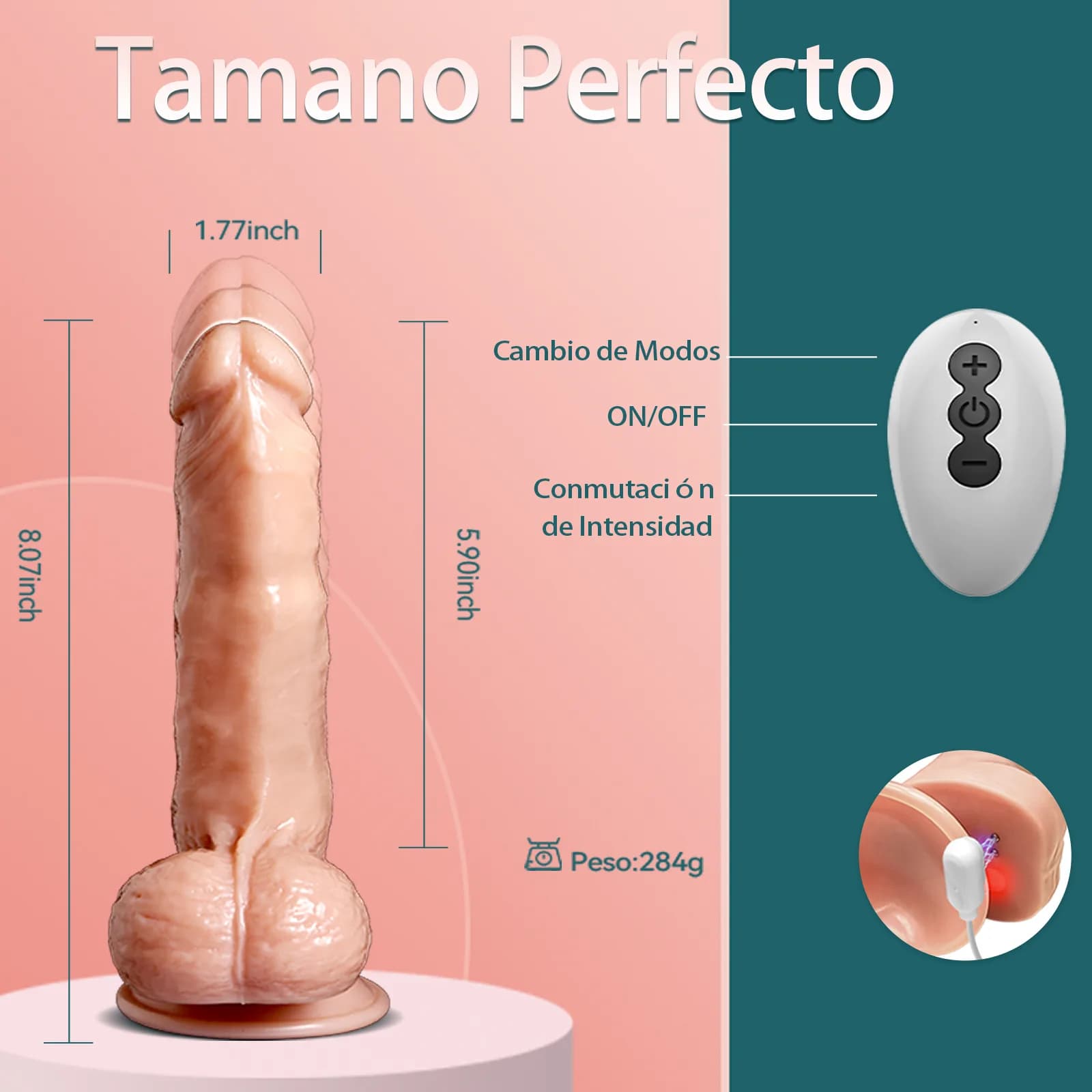 Rechargeable Electric Vibrating Personal Massager – 10 Vibration Modes, IPX6 Waterproof image 3